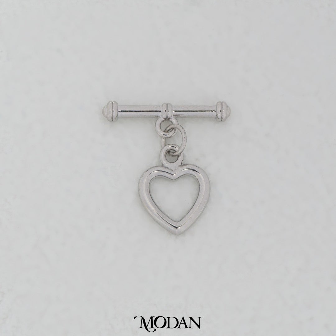 Heart Toggle Clasp DIY Necklace Closure Pengait Gelang Hati Hypoallergenic Gold Filled