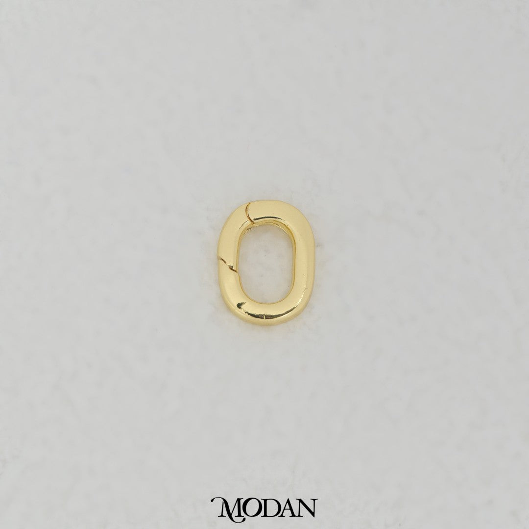 (12mm) Oval Push Clasp DIY Necklace Closure Pengait Oval Hypoallergenic Gold Filled