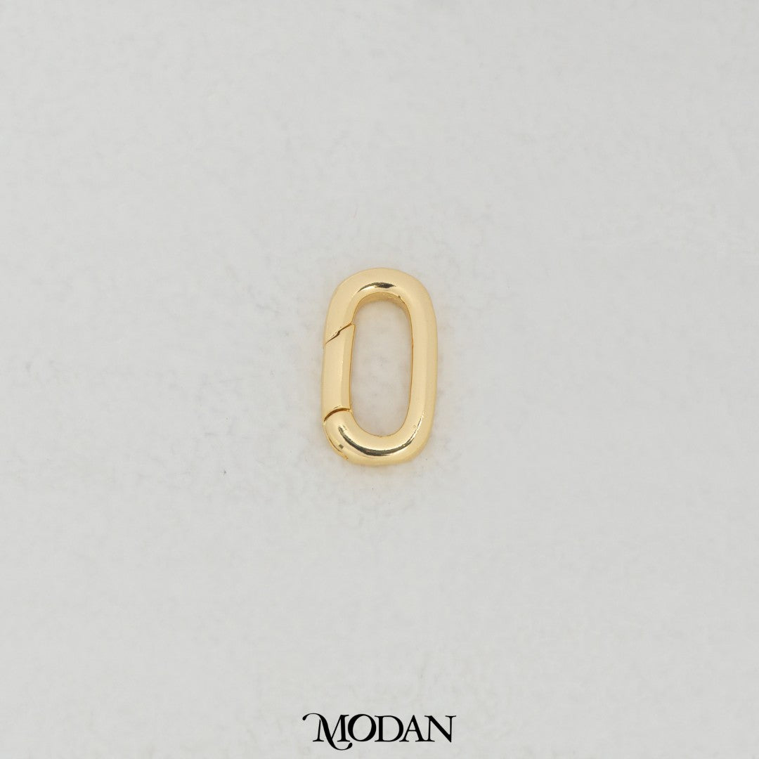(13.8mm) Oval Push Clasp DIY Necklace Closure Pengait Oval Hypoallergenic Gold Filled