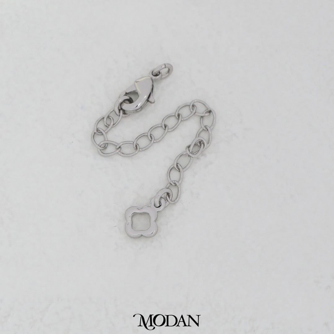 (70mm) Flower Extender Chain with Lobster Clasp DIY Rantai Tambahan Kalung/Gelang DIY Hypoallergenic Gold Filled