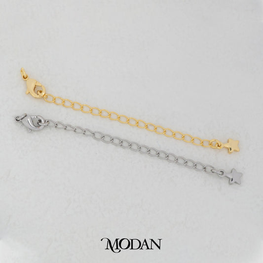 (70mm) Star Extender Chain with Lobster Clasp DIY Rantai Tambahan Kalung/Gelang DIY Hypoallergenic Gold Filled