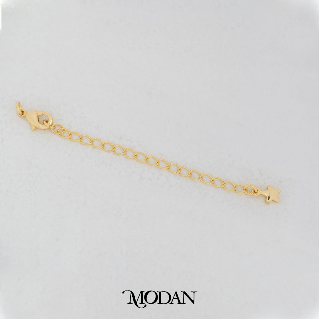 (70mm) Star Extender Chain with Lobster Clasp DIY Rantai Tambahan Kalung/Gelang DIY Hypoallergenic Gold Filled
