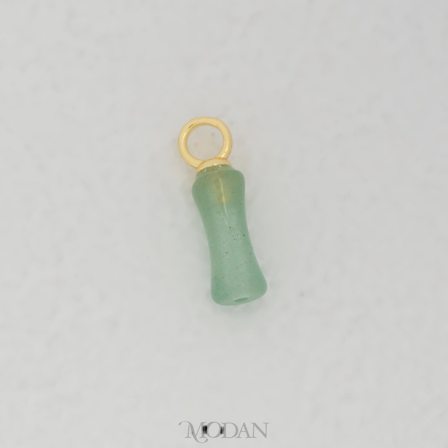 Natural Gemstones Tube DIY Pendant Liontin Tabung Natural Gemstones Hypoallergenic Gold Filled
