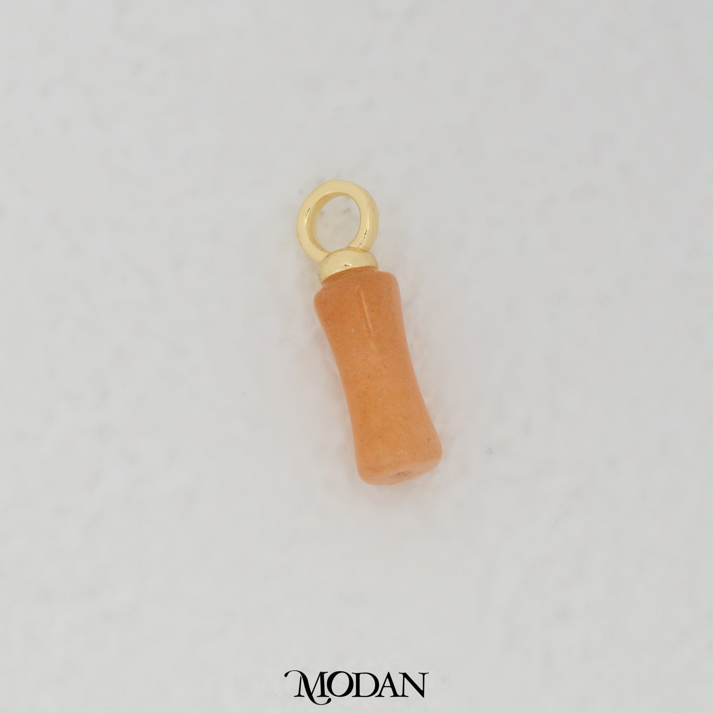Natural Gemstones Tube DIY Pendant Liontin Tabung Natural Gemstones Hypoallergenic Gold Filled