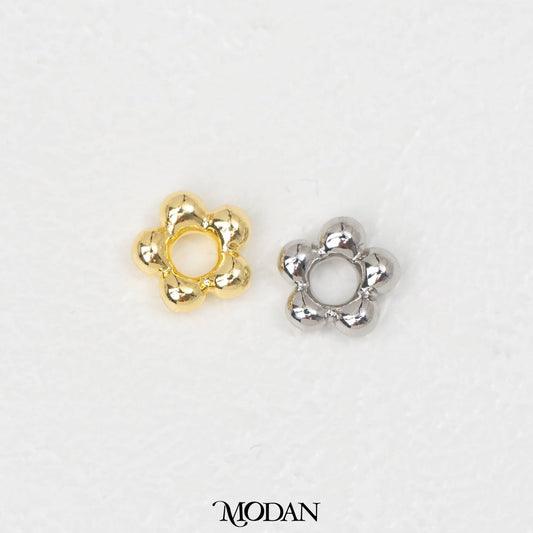 Flower Daisy Spacer DIY Beads Manik Liontin Bunga Daisy Hypoallergenic Gold Filled