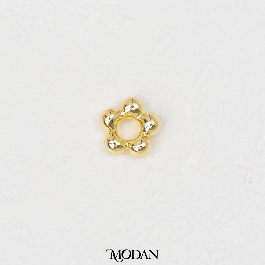 Flower Daisy Spacer DIY Beads Manik Liontin Bunga Daisy Hypoallergenic Gold Filled