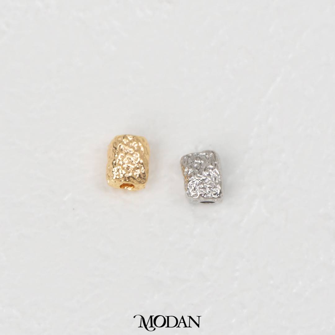Irregular Rectangle Abstrak DIY Beads Liontin Manik Abstrak Hypoallergenic Gold Filled
