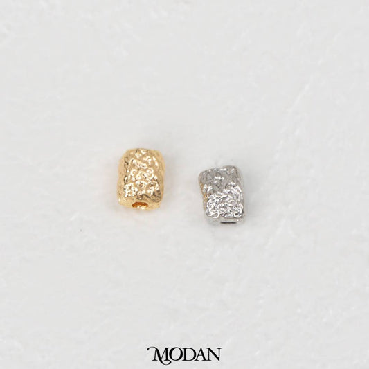 Irregular Rectangle Abstrak DIY Beads Liontin Manik Abstrak Hypoallergenic Gold Filled