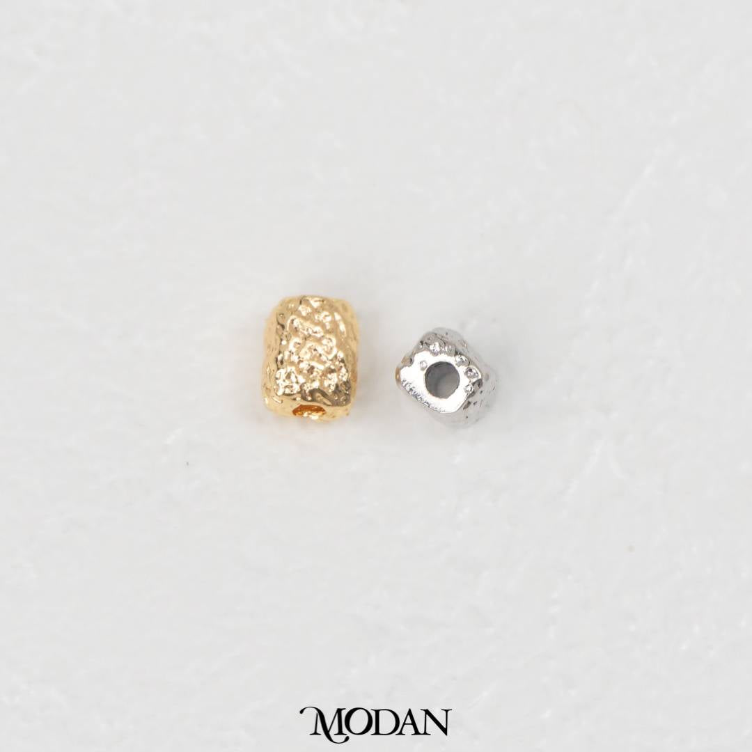 Irregular Rectangle Abstrak DIY Beads Liontin Manik Abstrak Hypoallergenic Gold Filled