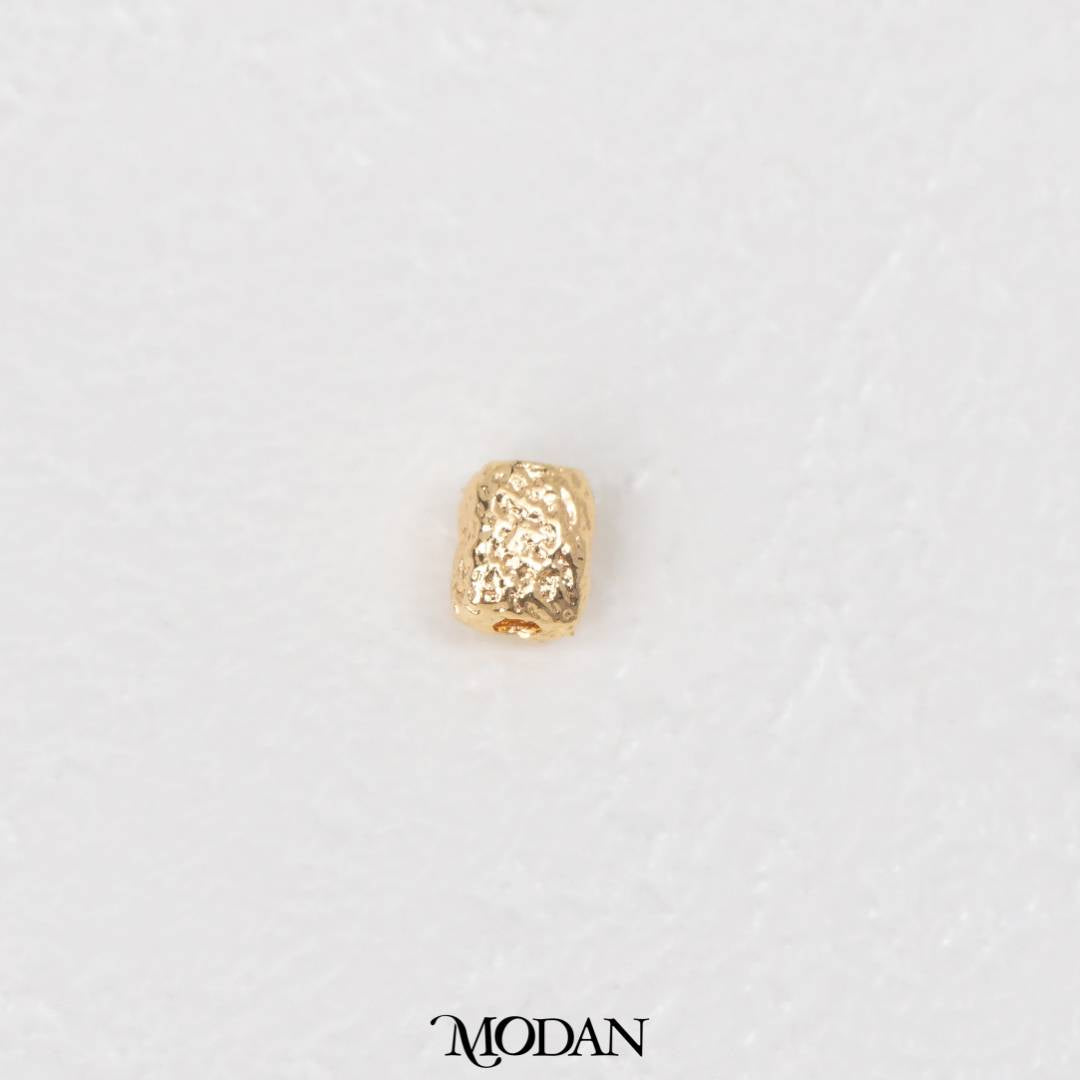 Irregular Rectangle Abstrak DIY Beads Liontin Manik Abstrak Hypoallergenic Gold Filled