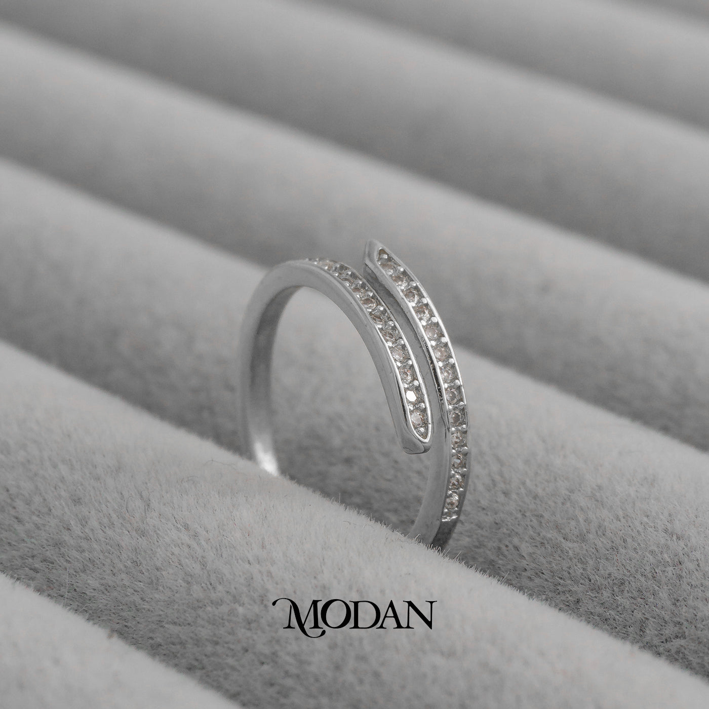 Minimalist Spiral Adjustable Wrap Ring Cincin Lilit Terbuka Hypoallergenic Gold Plated