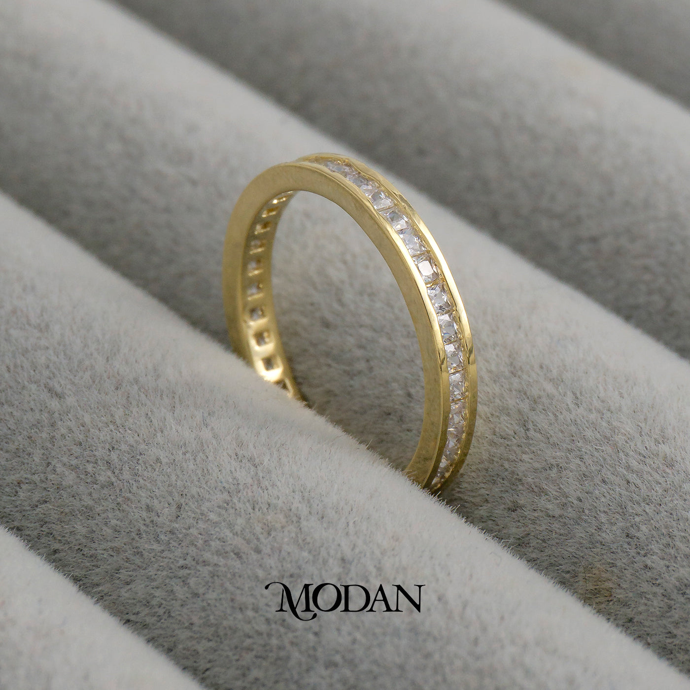 Classic Wedding Band Ring Cincin Klasik Elegan Hypoallergenic Gold Plated