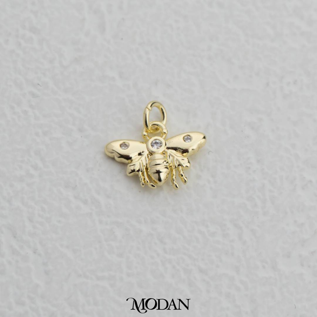 Mini Insect Fly Animal Charm DIY Charm Liontin Lalat Hypoallergenic Gold Plated