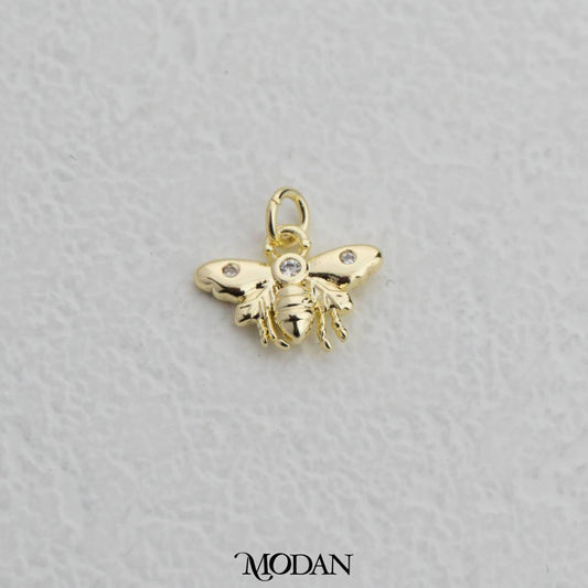 Mini Insect Fly Animal Charm DIY Charm Liontin Lalat Hypoallergenic Gold Plated