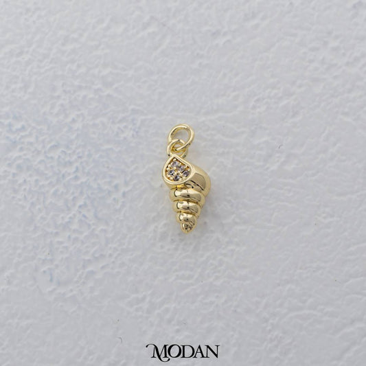 Mini Shell Charm DIY Charm Liontin Kerang Kecil Hypoallergenic Gold Filled