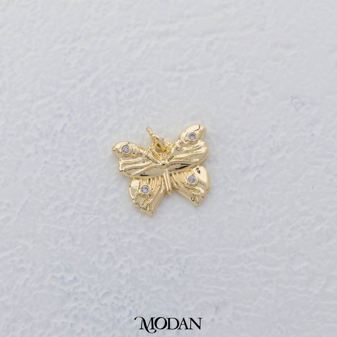 Mariposa Wings Butterfly Charm DIY Charm Liontin Sayap Kupu - Kupu Hypoallergenic Gold Filled