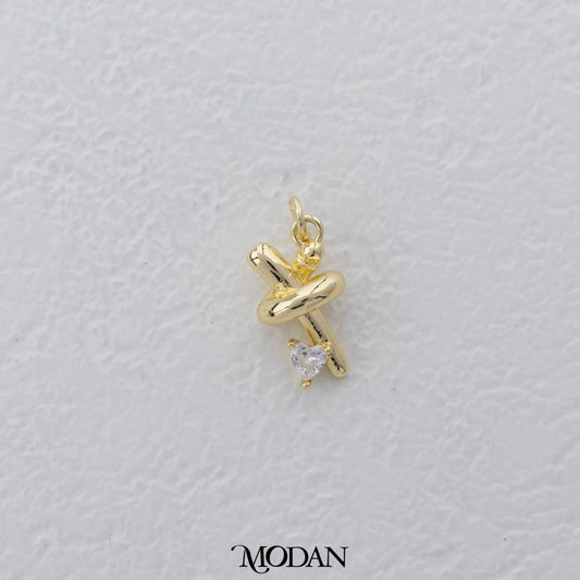 Simple Spiral Charm DIY Charm Liontin Spiral Hypoallergenic Gold Filled