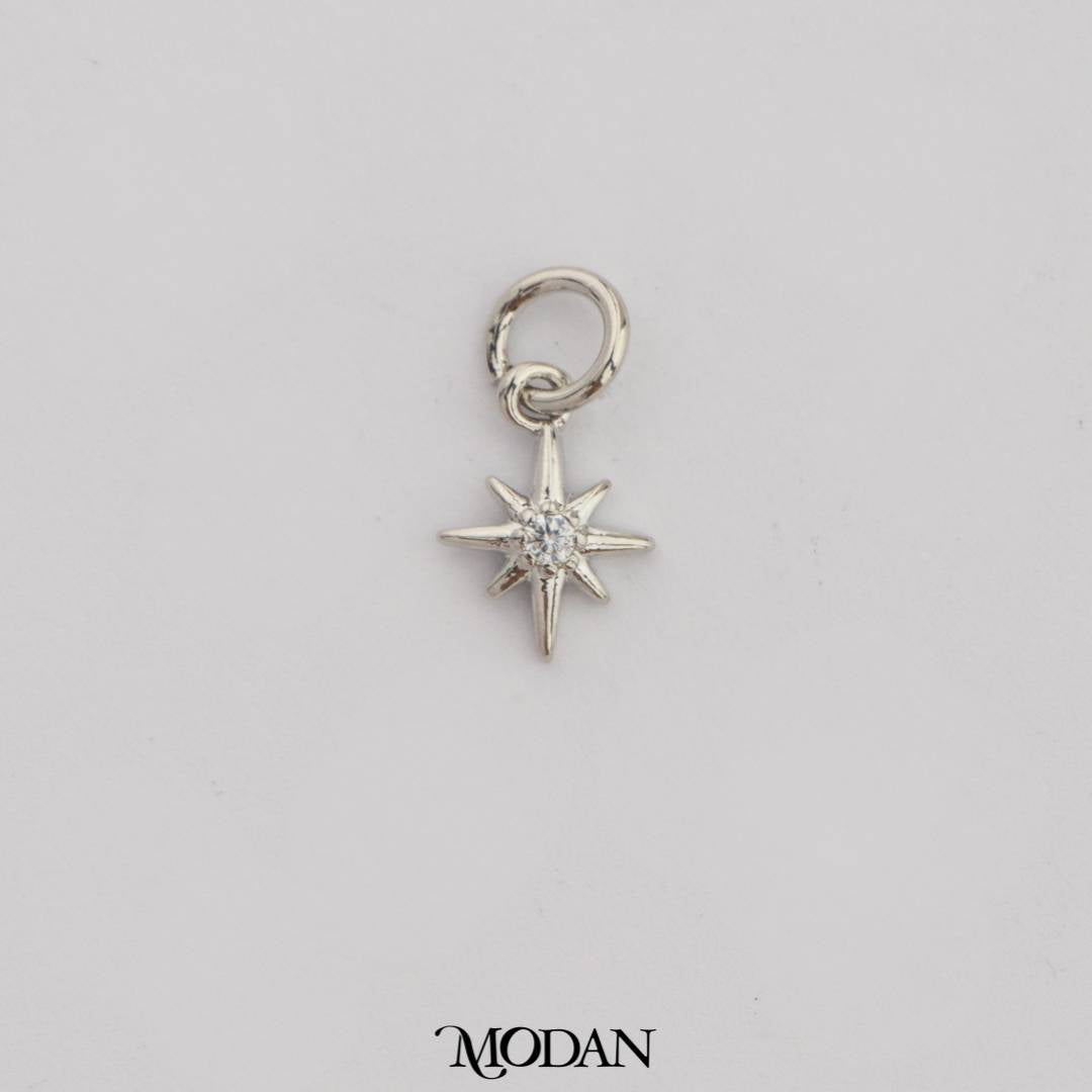 Tiny Starburst Star Charm DIY Charm Liontin Bentuk Bintang Simple Hypoallergenic Gold Filled