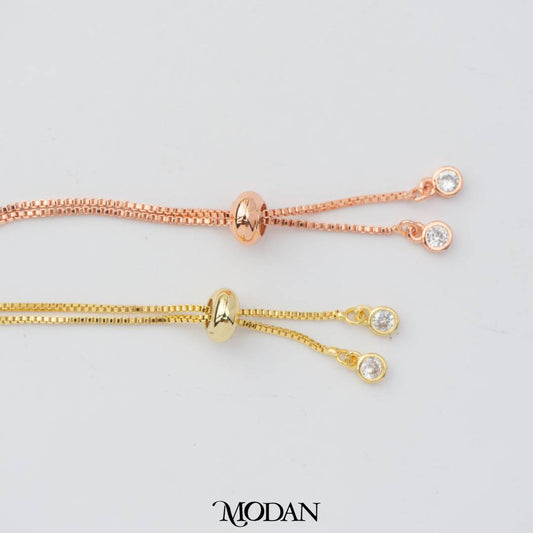 Unfinished Colorful Tennis Adjustable Bracelet DIY Gelang Adjustable Hypoallergenic Gold Filled