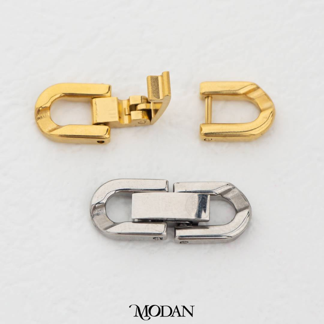 Watch Band Style Clasp DIY Necklace Closure Pengait Gelang Kalung Jam Hypoallergenic Stainless Steel