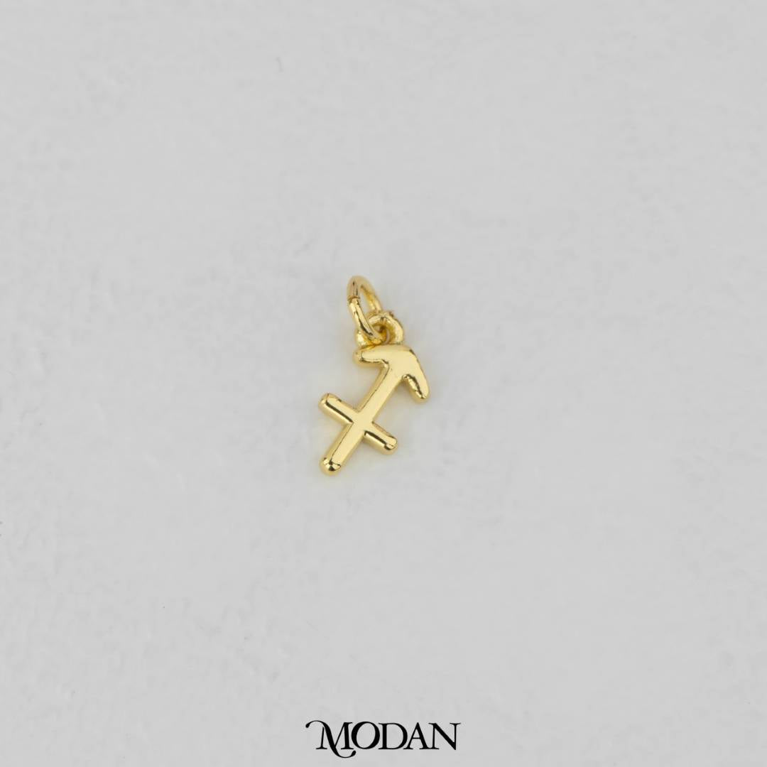 Mini Plain Zodiac Charm DIY Charm Liontin Kalung Zodiak Polos Hypoallergenic Gold Filled