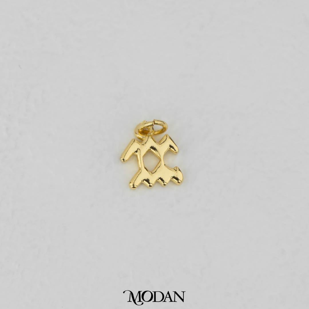 Mini Plain Zodiac Charm DIY Charm Liontin Kalung Zodiak Polos Hypoallergenic Gold Filled
