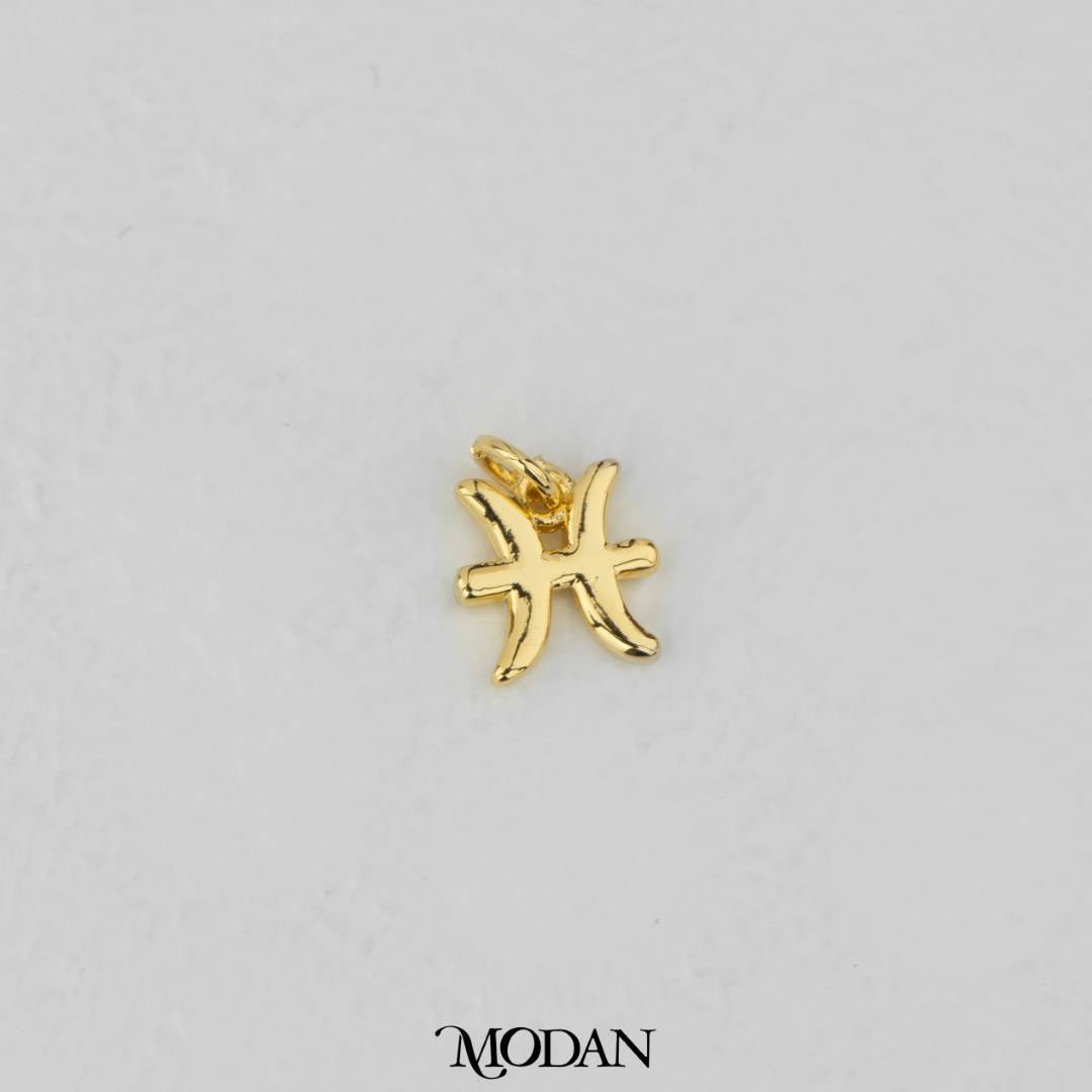 Mini Plain Zodiac Charm DIY Charm Liontin Kalung Zodiak Polos Hypoallergenic Gold Filled