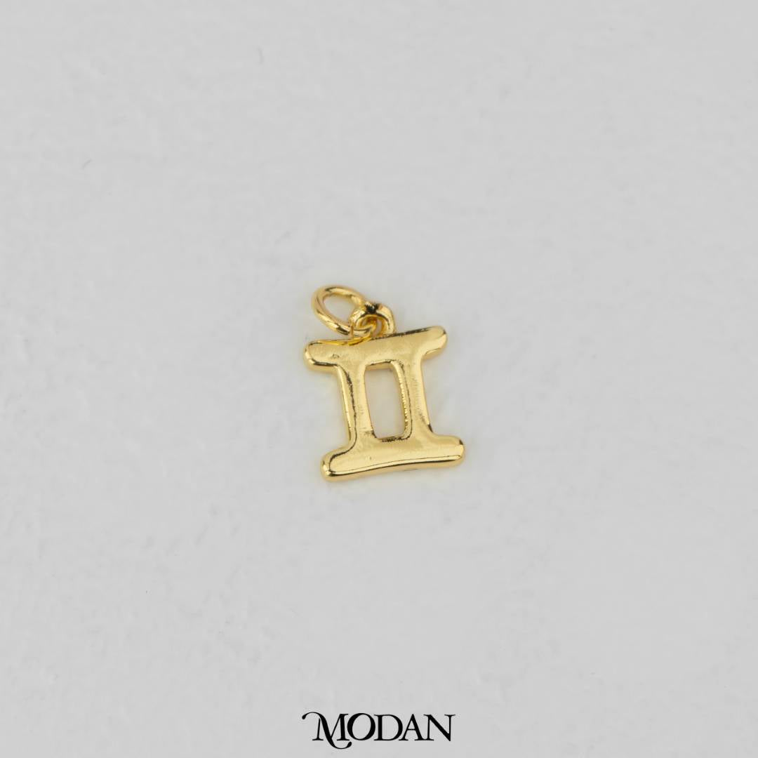 Mini Plain Zodiac Charm DIY Charm Liontin Kalung Zodiak Polos Hypoallergenic Gold Filled