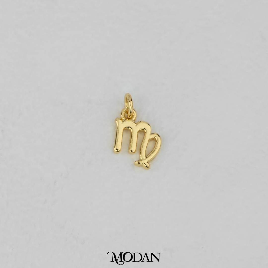 Mini Plain Zodiac Charm DIY Charm Liontin Kalung Zodiak Polos Hypoallergenic Gold Filled