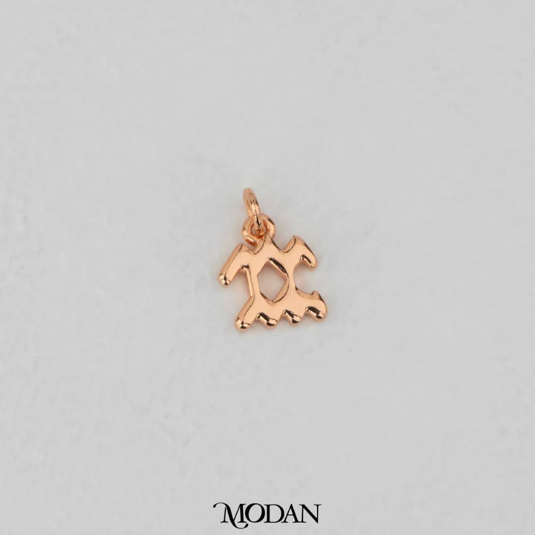 Mini Plain Zodiac Charm DIY Charm Liontin Kalung Zodiak Polos Hypoallergenic Gold Filled