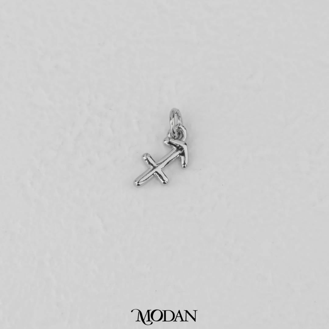Mini Plain Zodiac Charm DIY Charm Liontin Kalung Zodiak Polos Hypoallergenic Gold Filled