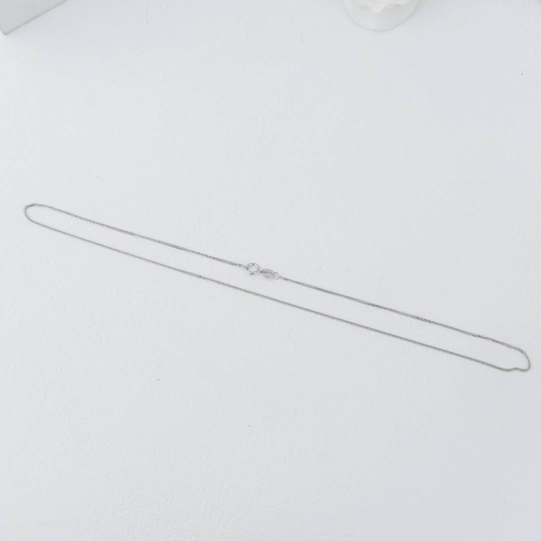 Dainty Silver Twist Wheat Chain DIY Chain Rantai Kalung Silver Polos Hypoallergenic S925