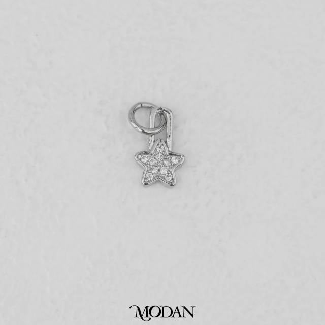 Mini Star Zirconia DIY Charm Liontin Kalung/Gelang Bintang Kecil Hypoallergenic Gold Filled