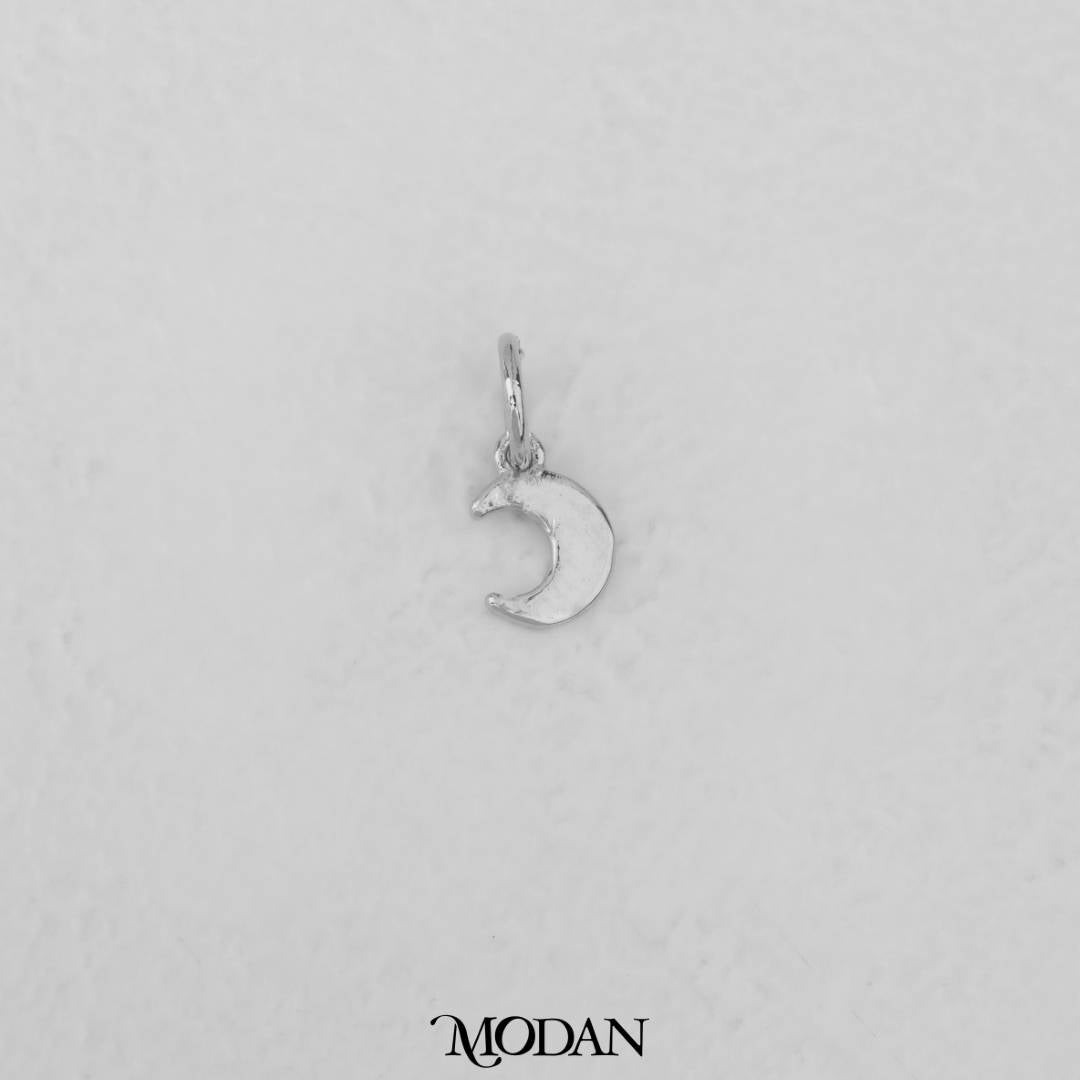 Tiny Plain Moon DIY Charm Liontin Kalung/Gelang Bulan Kecil Hypoallergenic Gold Filled