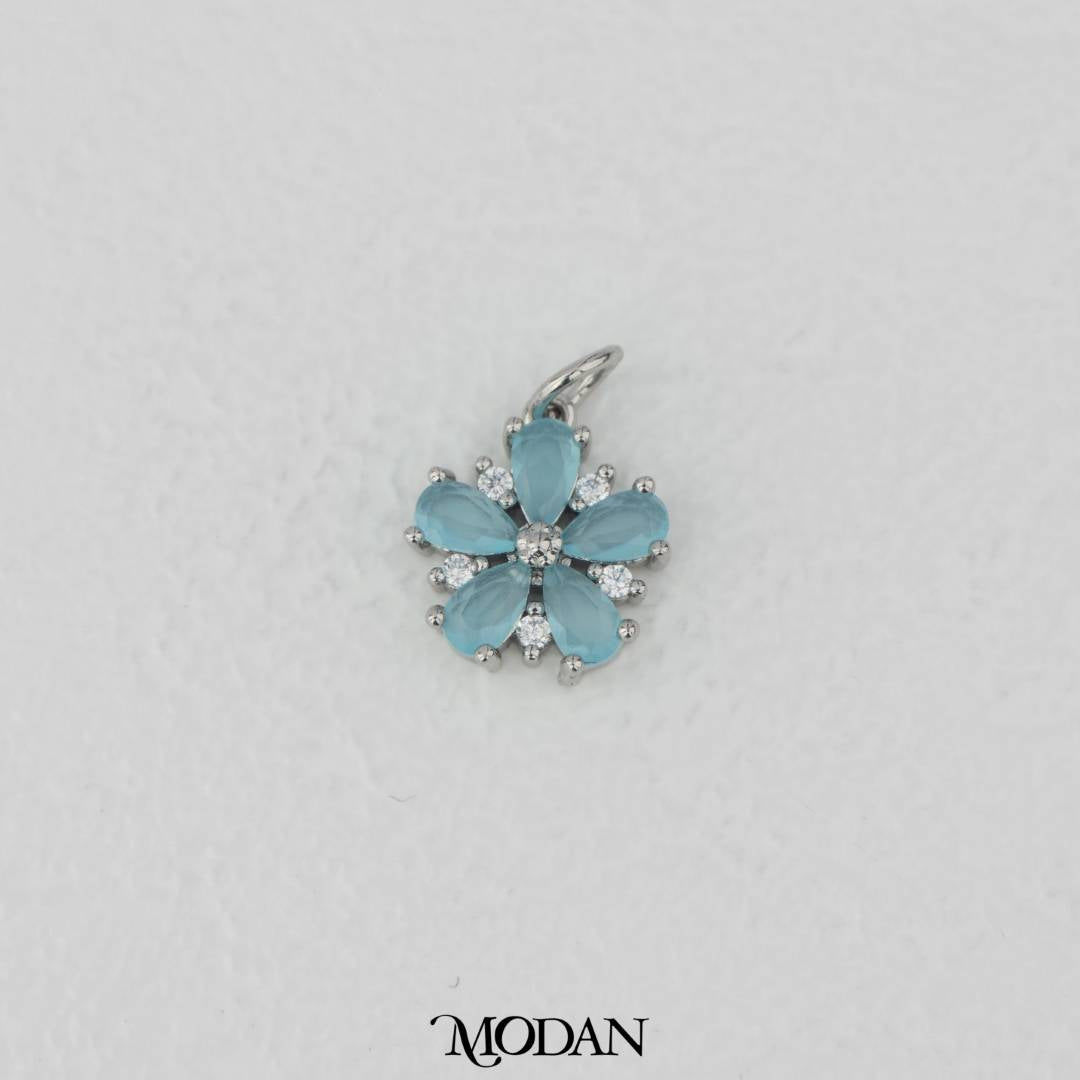 Blooming Pastel Flower Charm DIY Charm Liontin Bunga Hypoallergenic Gold Filled