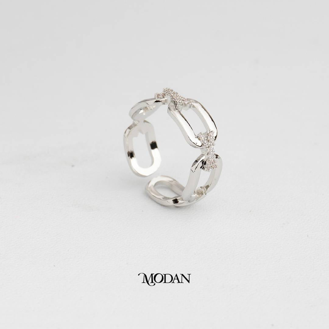 Minimalist Chain Link Ring Cincin Rantai Minimalis Hypoallergenic Gold Plated