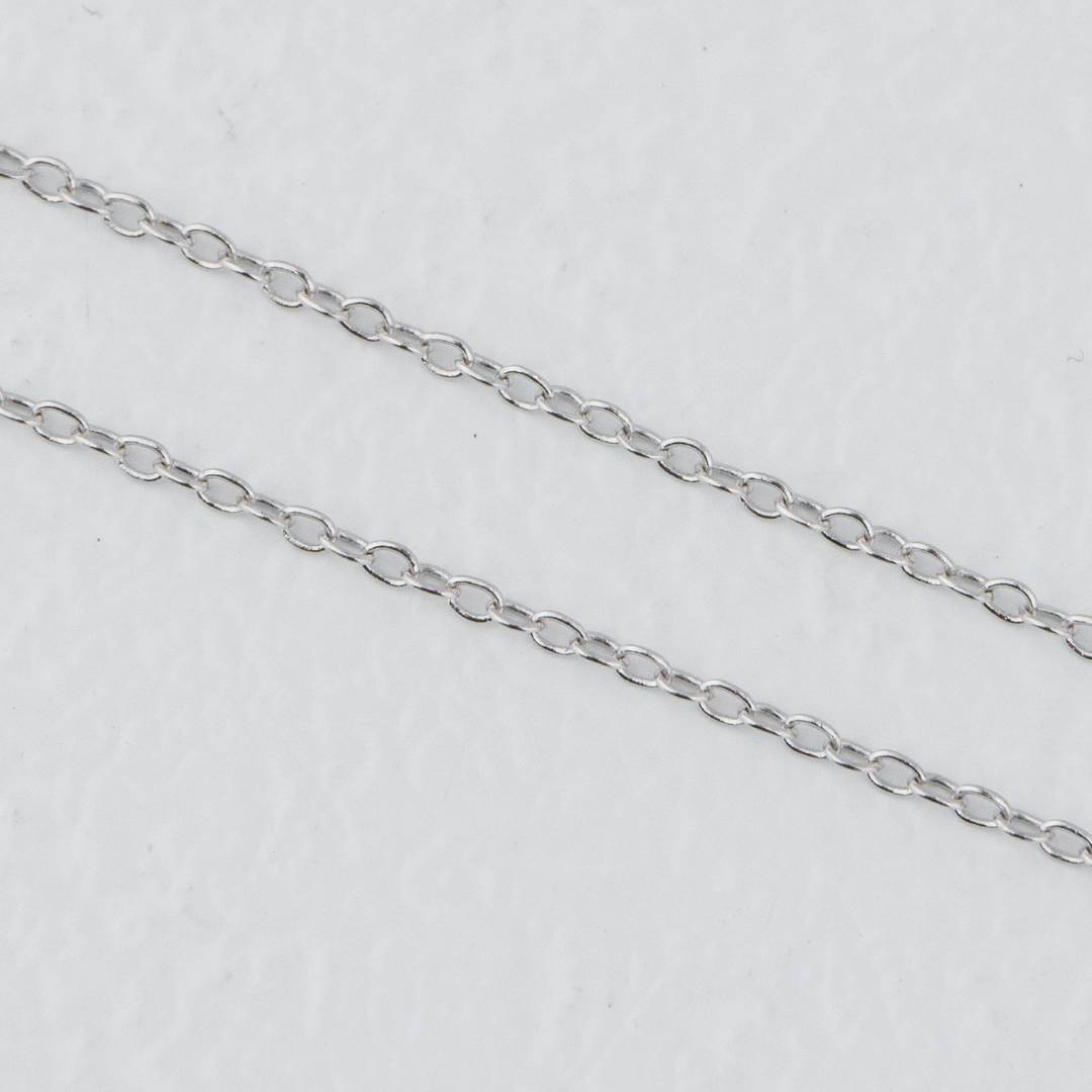 38.5 Silver Cable Chain DIY Chain Rantai Kalung Silver Polos Hypoallergenic S925