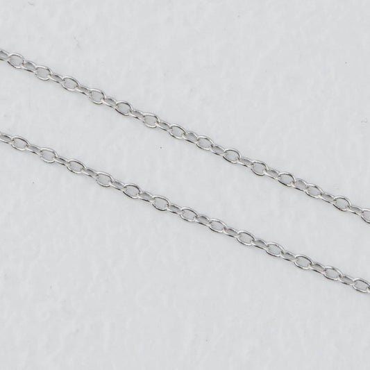 38.5 Silver Cable Chain DIY Chain Rantai Kalung Silver Polos Hypoallergenic S925