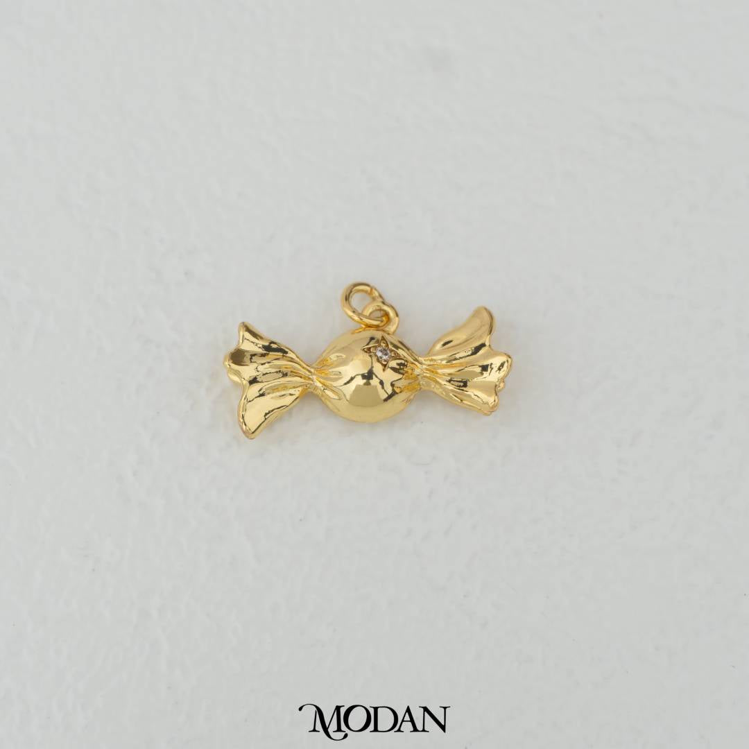 Candy Charm DIY Charm Liontin Permen Bungkus Hypoallergenic Gold Filled