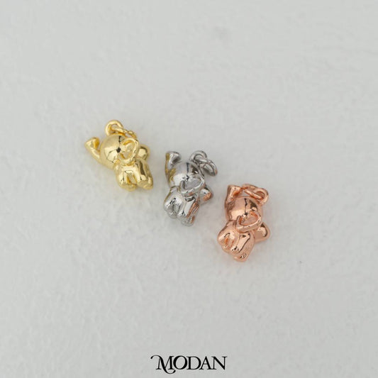 Mini Chubby Elephant Charm DIY Charm Liontin Gajah Hypoallergenic Gold Filled