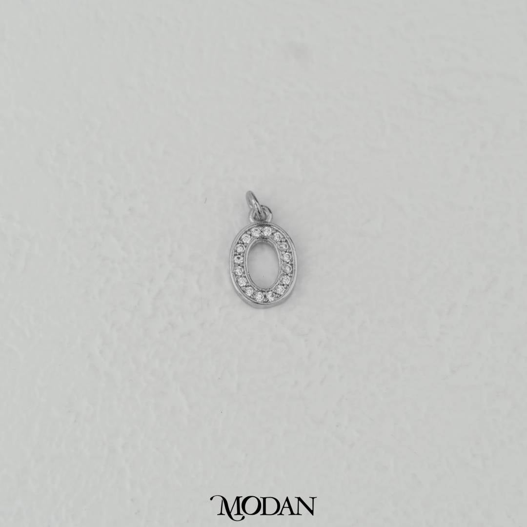 Mini Micro Paved Numbers Charm DIY Charm Liontin Angka Berlian Pasir Hypoallergenic Gold Filled