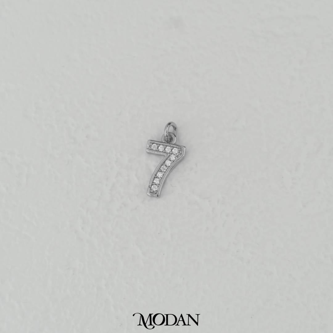 Mini Micro Paved Numbers Charm DIY Charm Liontin Angka Berlian Pasir Hypoallergenic Gold Filled