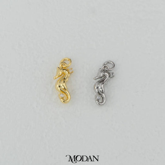 Mini Seahorse Charm DIY Charm Liontin Kuda Laut Hypoallergenic Gold Filled