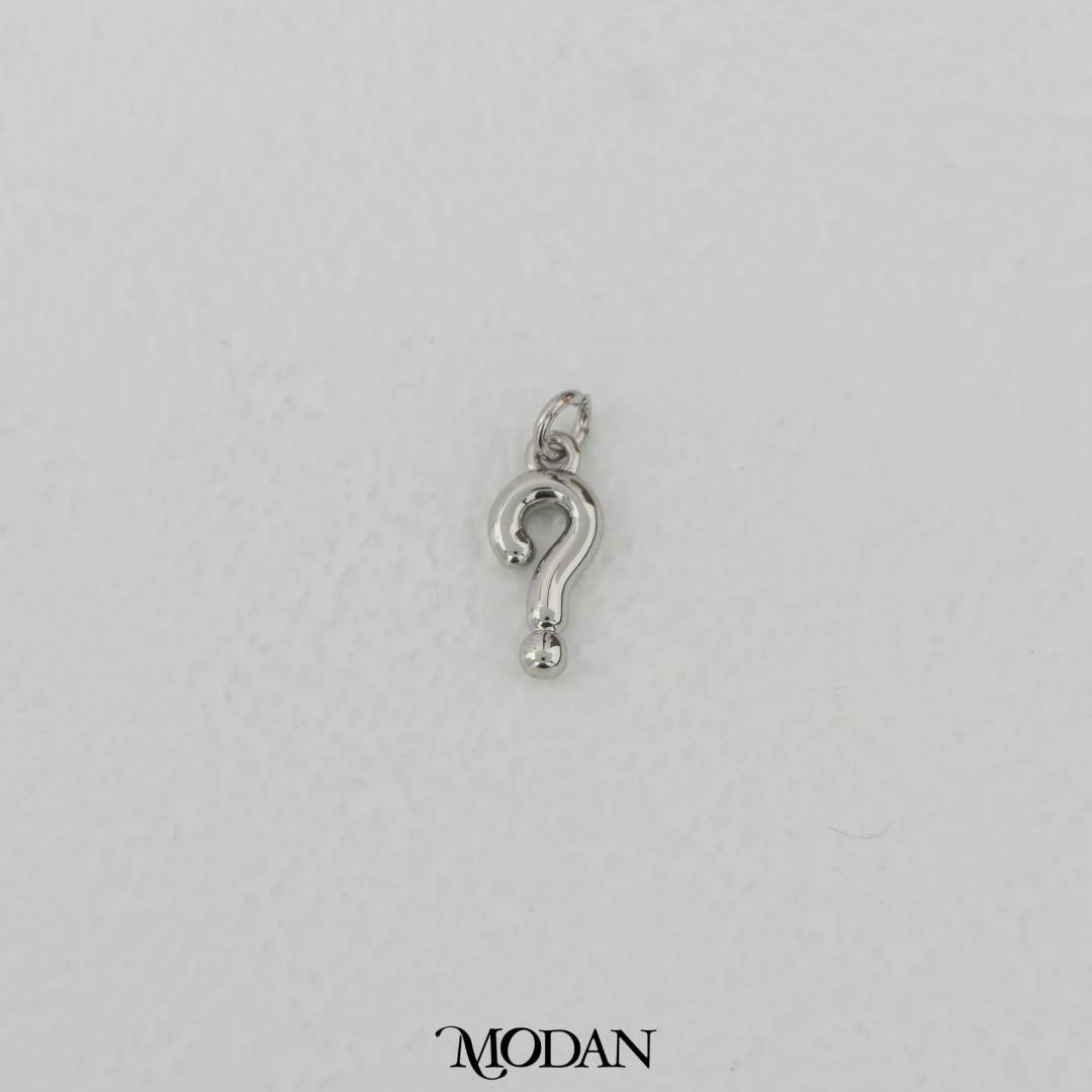 Mini Plain Question Mark Charm DIY Charm Liontin Tanda Tanya Hypoallergenic Gold Filled