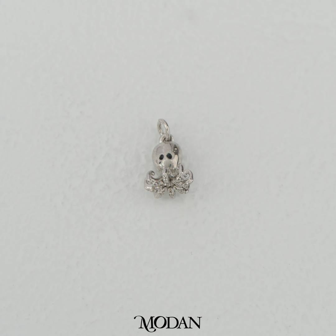 Cute Mini Baby Octopus Squid Charm DIY Charm Liontin Gurita Kecil Hypoallergenic Gold Filled