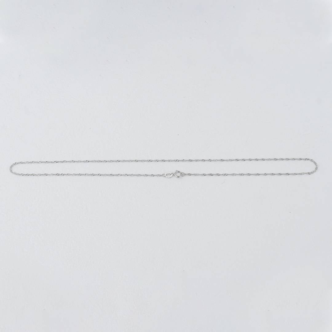 38.8cm Silver Singapore Chain DIY Chain Rantai Kalung Silver Polos Hypoallergenic S925