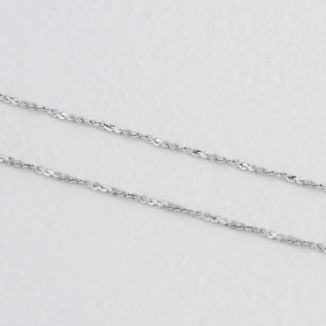 Dainty Silver Flat Serpentine Chain DIY Chain Rantai Kalung Silver Polos Hypoallergenic S925