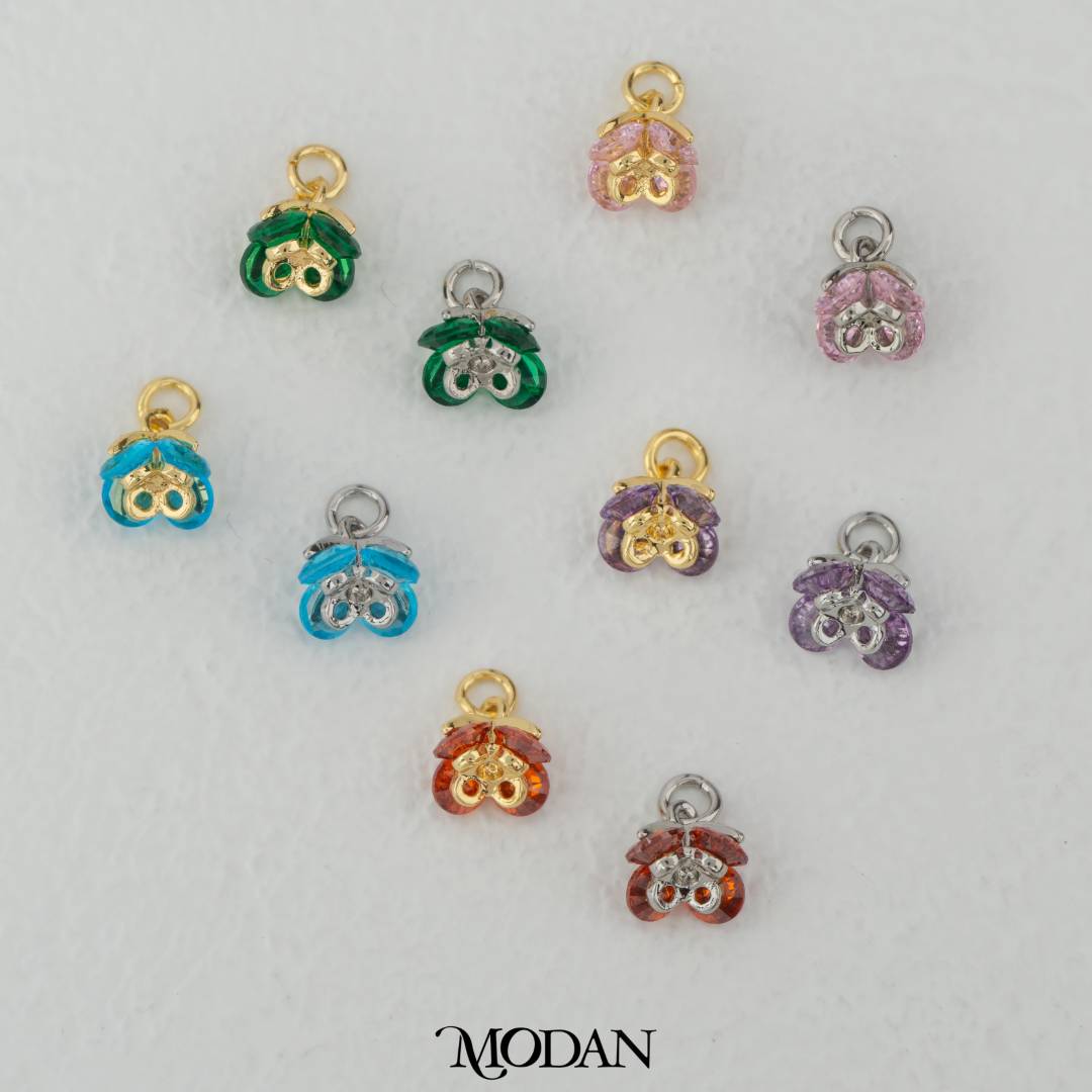 Mini Flower Buds DIY Charm Liontin Bunga Kecil Hypoallergenic Gold Filled