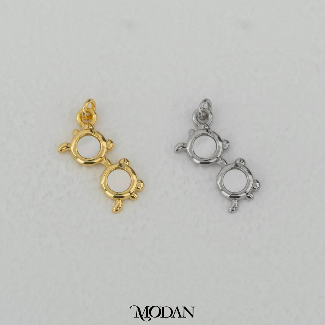 Magical Glasses Charm DIY Liontin Kaca Mata Hypoallergenic Gold Filled