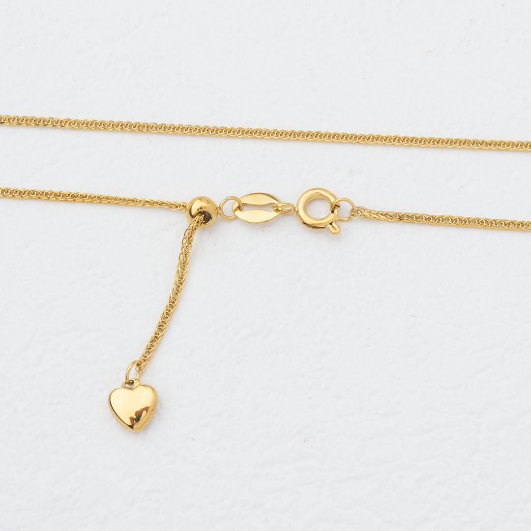 Foxtail Adjustable Necklace Chain DIY Chain Rantai Kalung Adjustable Hypoallergenic Stainless Steel